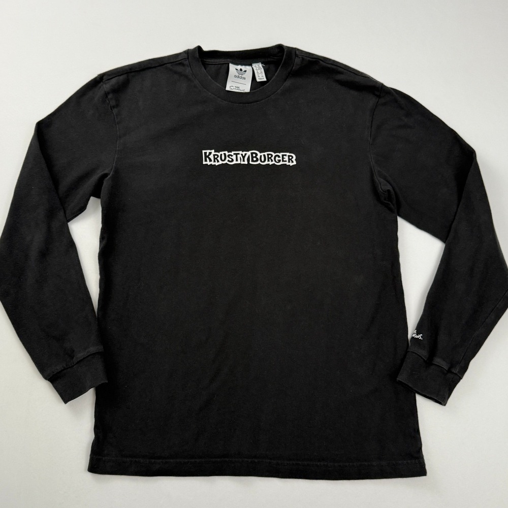 Adidas Krusty Burger Long‎ Sleeve The Simpsons Graphic Tee XS